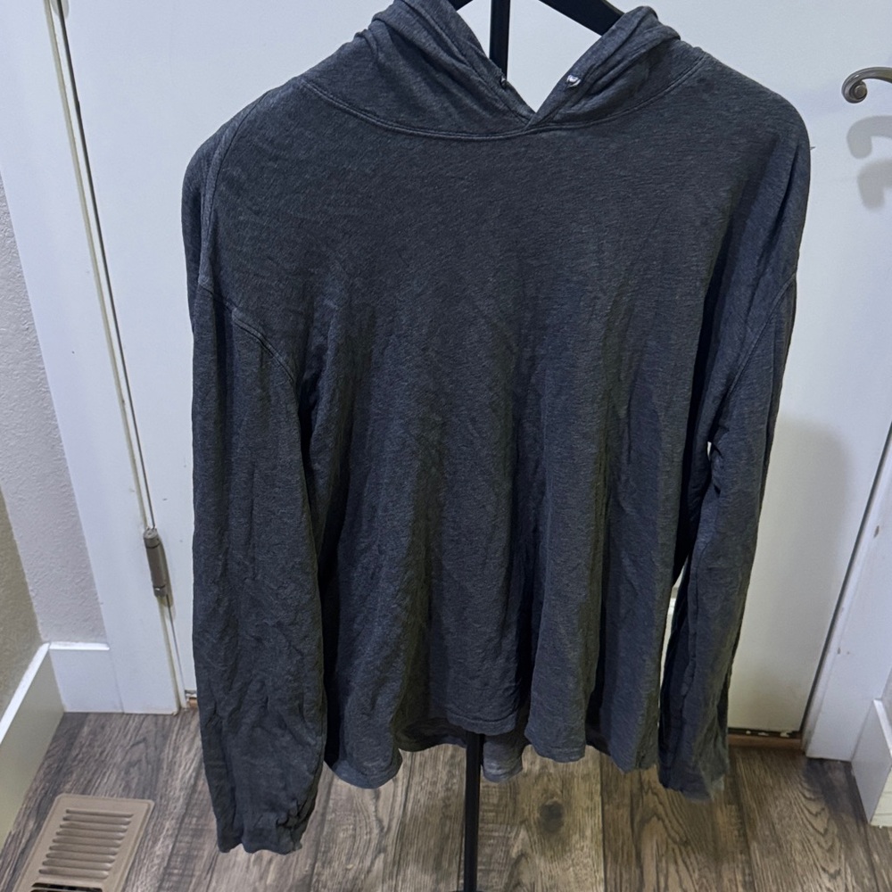 Vince Charcoal Hooded Sweatshirt